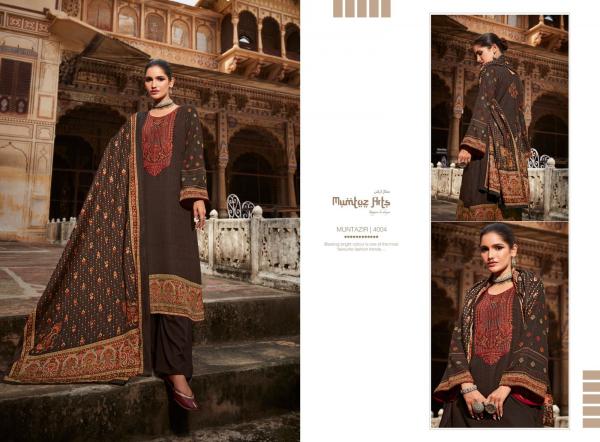 Mumtaz Muntazir 1 Pashmina Designer Embroidery Winter Wear Collection